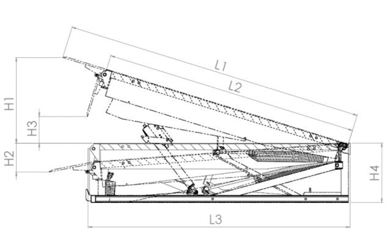 dimensiones rampas niveladoras dibujo